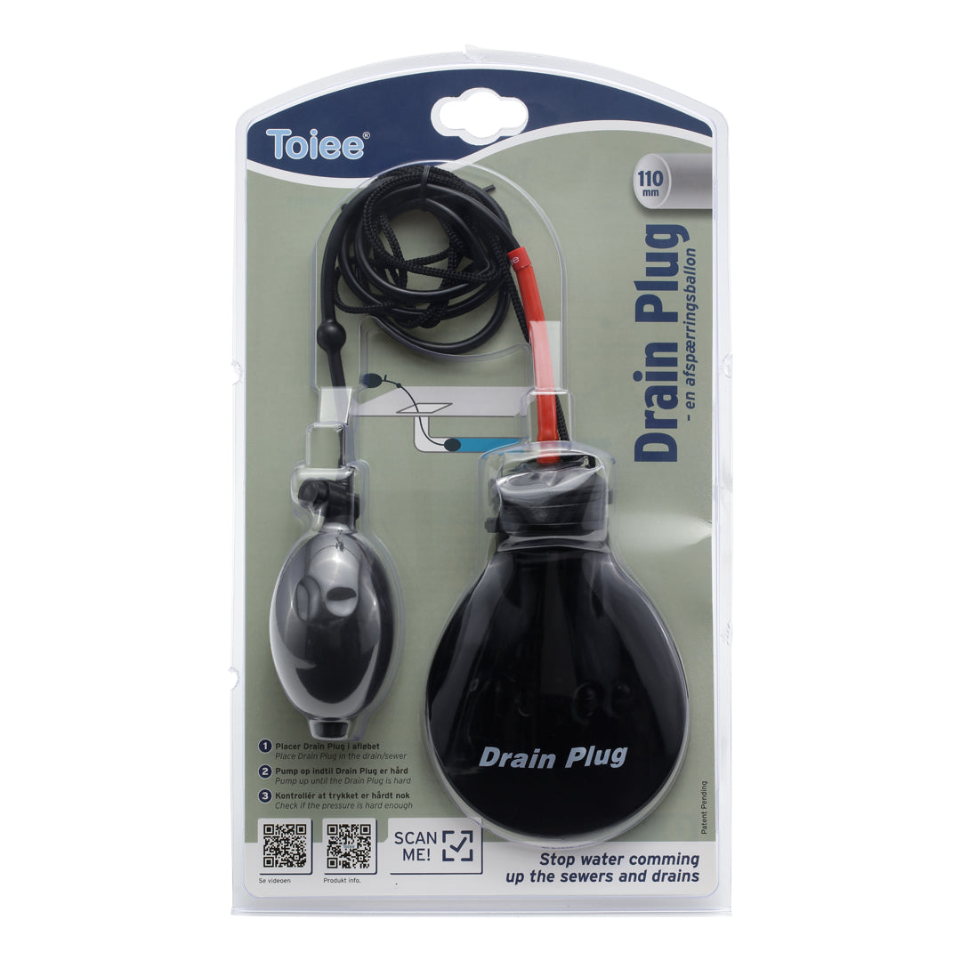 Drain Plug (Afløbsprop til sikring ved skybrud) Samt til brug som afspærrings- og rørballon